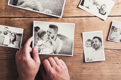 photograph and paper organization